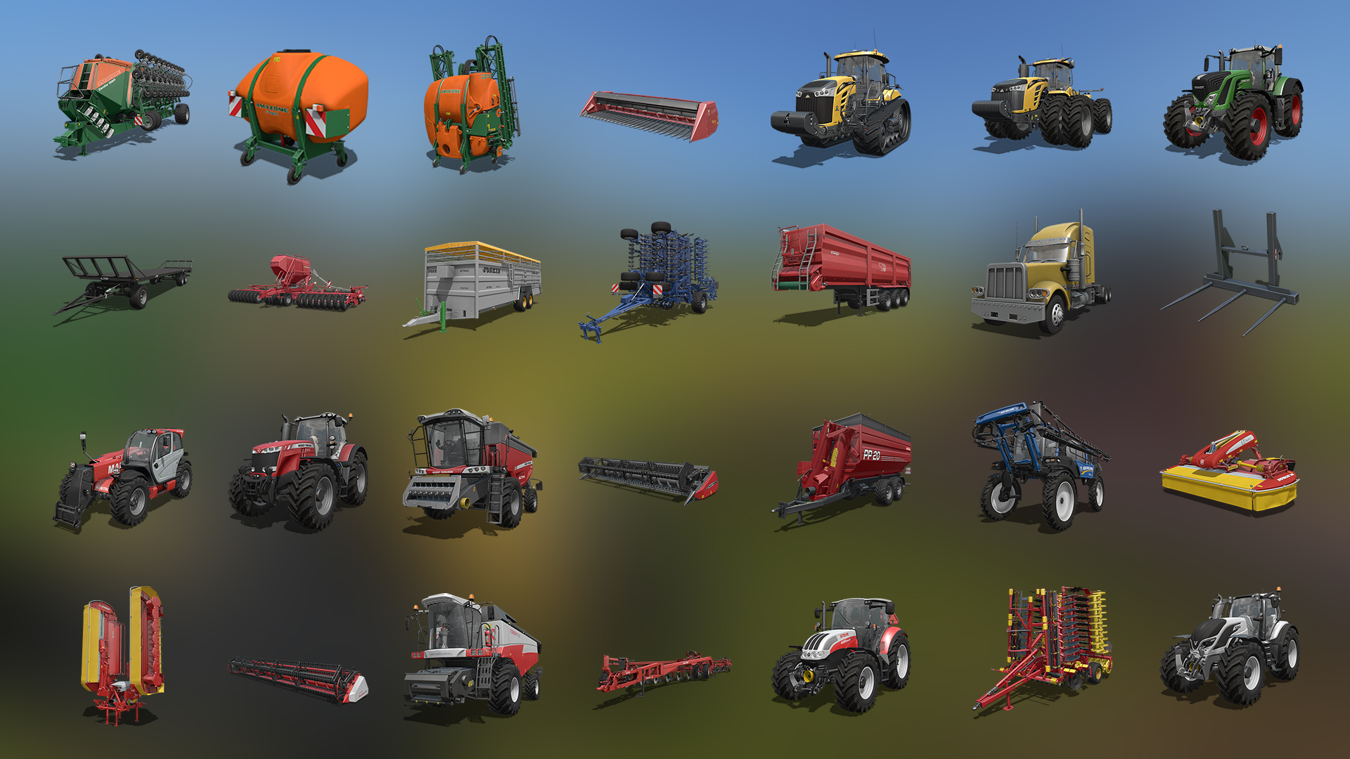 farming simulator 17 controls list
