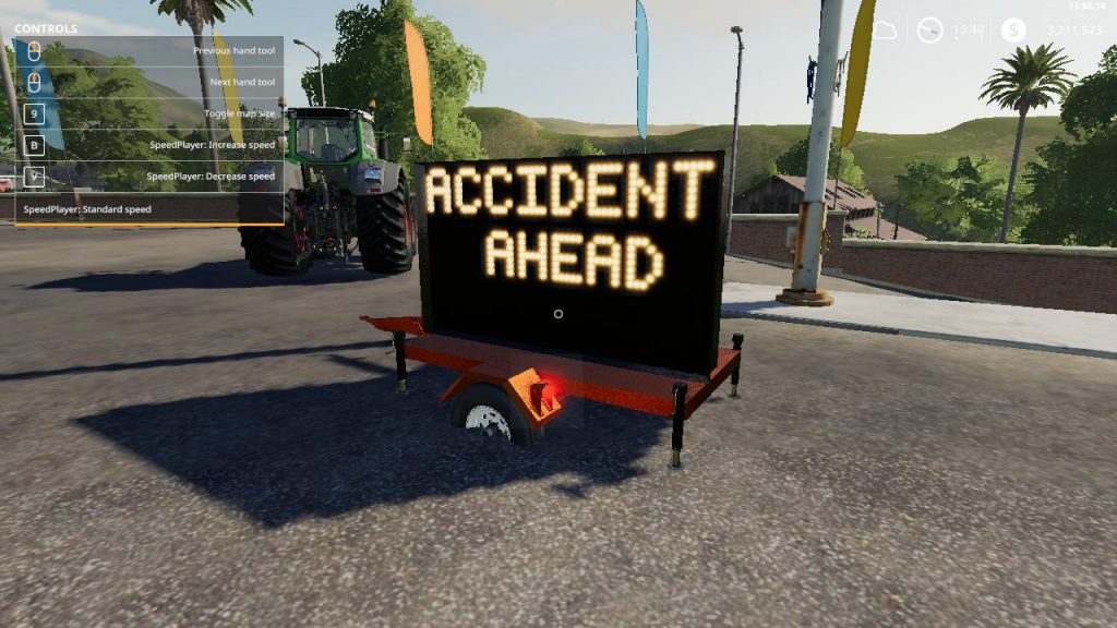 Fs19 Accident Ahead Sign Beta Farming Simulator 17 Mod Fs 2017 Mod 7265
